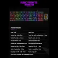 Firewings T20 Gaming Keyboards Computer Keyboard Backlight 104 Buttons USB Ergonomic Wired PC Laptop Games. 