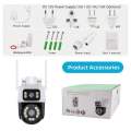 6MP Dual Lens WiFi PTZ Camera Night Vision Color OutdoorCameras (code:1052a). 