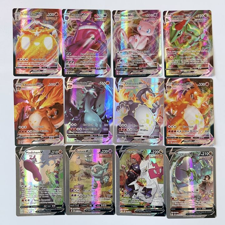 100 - 500Pcs Pokemons Card Shining Charizard Vmax Tag Team GX Mega Vstar English Game Battle Carte Trading Kids Toys