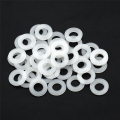 500Pcs White Nylon Flat Washer Gasket Set M2 M2.5 M3M4M5 M6 M8 M10 Plastic Sealing O-Rings Assortment Kit Fastener Spare Parts Accessories. 