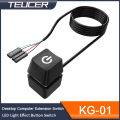 KG-01 Push Button Computer Desktop Switch PC Motherboard External Start Power On/Off Button Extension Cable for Home. 