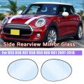 Left Side Rearview Mirror Glass for MINI COOPER R55 R56 2007-2016. 