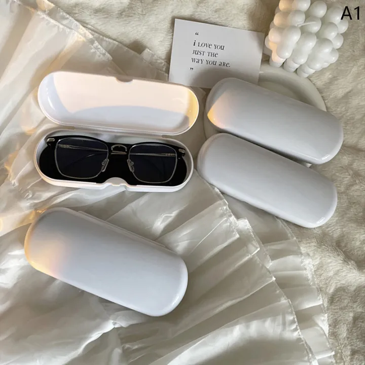 Portable Cream Colored Glasses Case Cute Sunglasses Myopia Glasses Storage Box Yao Store