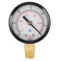 Pressure Gauge - 0 ~ -30inHg  0 ~ -1 bar Mini Dial Air Pressure Gauge Barometer meters Vacuum gauge dual scale dial Black. 