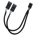 4 Pin Male to Female Fan RGB Splitter Cable for RGB HUB 2Pcs. 