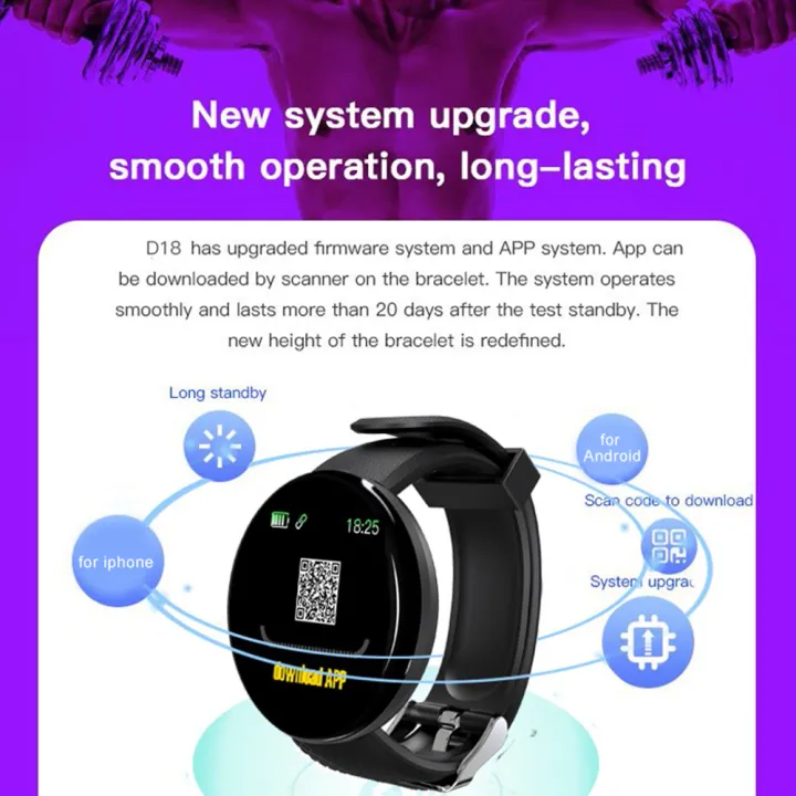 D18%20Smart%20Watch%20Full%20Touch%20Clock%20Blood%20Pressure%20Heart%20Rate%20Monitor%20control%20Music%20Message%20Reminder%20Smartwatch%20Men%20and%20Women%20-%20Image%204