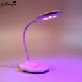 Monja 8 Leds White Nail Dryer Folding Desktop Nail Lamp Quick Drying Portable UV LED Baking Lamp Gel Nail Polish Manicure Tools. 