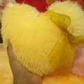 Heart Shape Pillow Fluffy Fur Soft Comfortable Small for girls cute. 