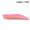 Fashion Invisible Height Inner Increase Insole Heightening Sneaker Half Cushion Sports Shoes Pad for Men Women. 