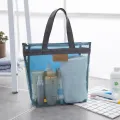 【ALLGOOD】 Waterproof Beach Bag Black Mesh Large Handbag Summer Durable Tote Bag Travel. 
