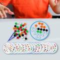 Color Matching Game Clip Ball Puzzle for Nursery Kindergarten Activities. 