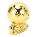 3cm Golden Globe Award Metal Football Match Commemorative Ornament for Fans Decoration. 