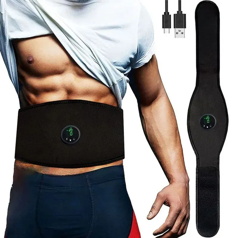 ABS Stimulator Ab Machine Abdominal Toning Belt Muscle Toner Fitness Training Gear Ab Trainer Equipment for Home Daraz.lk