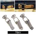 10 Pieces Spring Loaded Toggle Latch Spring Loaded Toggle Lock Clasp Locks latches Metal S. 