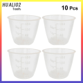 【ZOSR】 Useful 10 Pcs Food Grade Plastic Rice Measuring Cup Rice Cooker Measurement Tools for Dry and Liquid Ingredients (160ml). 