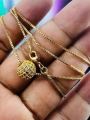 18Inch Short Gold plated Rich look Box chain 01MM Ball 10mm small pendant chain for women. 