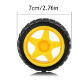 Smart Car Robot Plastic Tire Tyre Wheel for DC 3 - 6 V Gear Motor Car Tire Wheel only. 