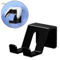 Wall Mount Gamepad Controller Stand Easily Install Durable Headphone Hanger Black. 