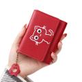 Korean Cute Cartoon Cat Women Wallets Small Credit Holder Wallets Pu Girls Portable S Wallet Purses S T9z6. 