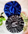 Hair Bonnets/Sleeping caps/Shower Caps for Women Soft Satin Elastic Band Silk Sleeping Cap. 