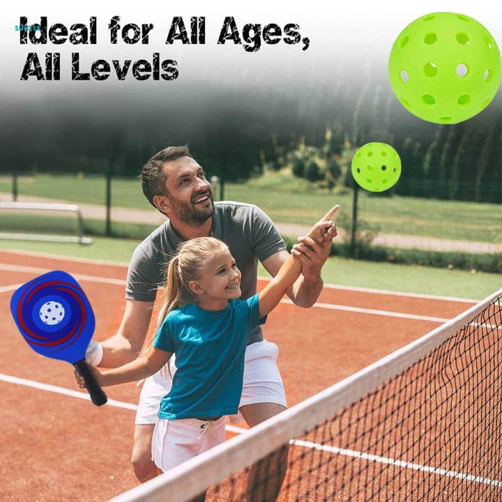 Set Rackets Carry Bag with 4 Balls Lightweight for Indoor