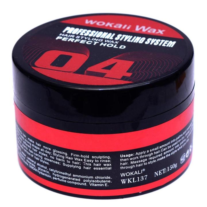 Wokali Wax 4 Hair Styling Wax - Perfect Hold for men and women 100% Authentic 150g
