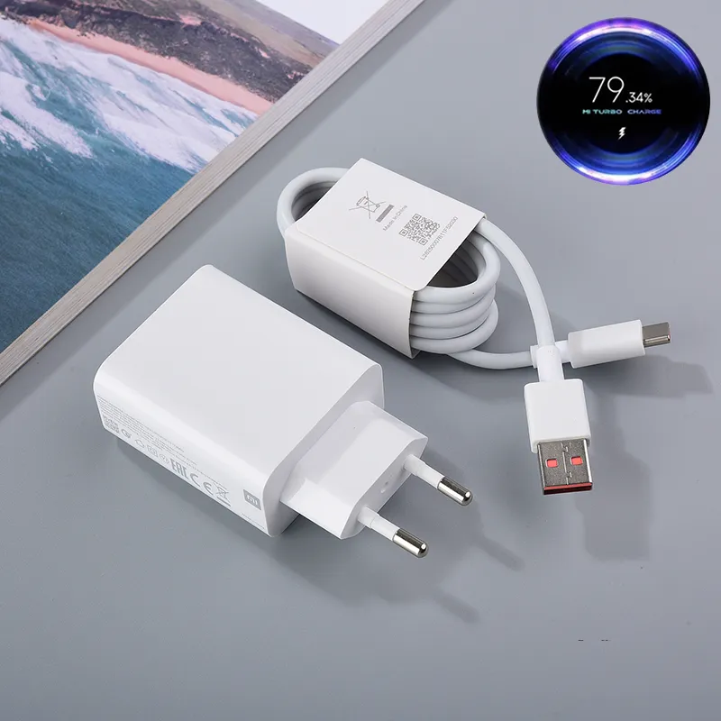 33W Charger Xiaomi Turbo Charge Original 6A type C cable For