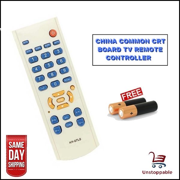 China Common CRT Board TV Remote Controller & Free Batteries No Ratings