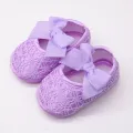 Lace Flower Bows Baby Shoes Cute Floral Cotton Anti Slip Newborn First Walkers Soft Sole Princess Baby Girl Shoes. 