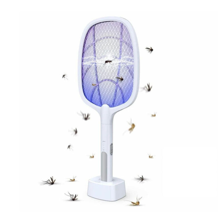 Gecko LTD-618 Dual-Use Electric Rechargeable Mosquito Killer Trap Bat ...