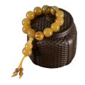 [ New ] Imitation Antelope Horn round Beads Bracelet Goat Horn Gourd Beads Bracelet Crafts Safety-Blessing Card Lucky Pendant Small Jewelry Single Circle. 