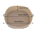 【Hot item】 23cm Air Fryer Pot Air Fryer Basket Liner Non-Stick Oven Baking Tray Dounp. 
