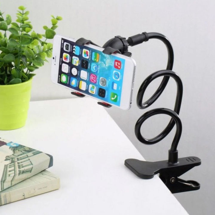 Universal Lazy Phone Holder Desk Bed Side Colorful Flexible Long Arm Clip Mount Phone Stand for iPhone Samsung Mobile Phone
