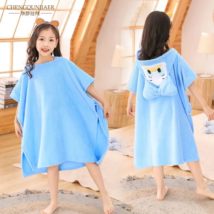 Children's%20Bath%20Dress%20Pure%20Cotton%20Towel%20Material%20Spring%20and%20Autumn%20Boys%20and%20Girls%20Absorbent%20Bathrobe%20Baby%20Bathrobe%20Cloak%20Cartoon%20Bath%20Towel%20Summer%20-%20Image%207