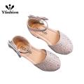 Yfashion Baby Girls Cotton Sandal Shoes Cute Pearl Rhinestones Pu Leather Soft Sole Anti-slip Princess Shoes For 2-5 Years Old Kids. 