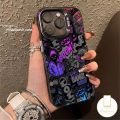 Trendy Brand Cool Comic Boy Soft Case Compatible for IPhone 17 16 11 7Plus 13 14 11 15 12 Pro Max 7 8 14 Plus XR X XS Max SE 2020 Luxury Plating Metal Lens Graffiti English Label Cover. 