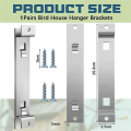 1Sets Bird House Hanger Bracket Stable Rust Proof Galvanized Steel Bird House Mounting Bracket for Securing Bird Houses. 