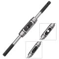 Adjustable Tap Wrench Handle, for Metric M1-M8 Taps, Tap Reamer Tapping Hand Tool, Die-Casting Body. 
