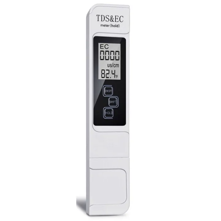 TDS EC Meter Digital Water Quality Tester 0-9999 PPM Measurement Range Water Purity Temperature Meter Tester