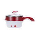 Portable Electric Hot Pot Cookware Pasta Pot Non-stick Casserole Pot with Steam Rack for Eggs/Soup. 