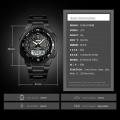 SKMEI Stainless Steel Dual Display Waterproof Watch For Men 1370. 