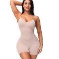 Yfashion Women Cotton Shapewear Non-marking Abdomen High Elastic ummy Control High Waist Sling Bodysuits color. 
