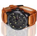 Curren Military Cama Watch Curren Leather Strap Mens Watch 8225 FAIFA. 