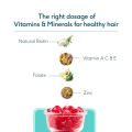 HealthKart HK Vitals Hair Strength (Strawberry, 30 Biotin Gummies) | With Zinc, Vitamin C, A, and E | For Healthier Skin, Hair Nails (FROM INDIA)SAB. 
