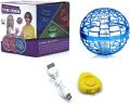 Light-Up Flying Drone Spinner Ball Fidget Toy Rechargeable 360 Rotating with Magic RGB Lights Hovering Hand-Operated Sensory Game for Kids Adults Anxiety and Stress Relief Novelty Gift. 