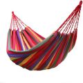 Outdoor Double 2 Person Cotton Hammock, Red. 