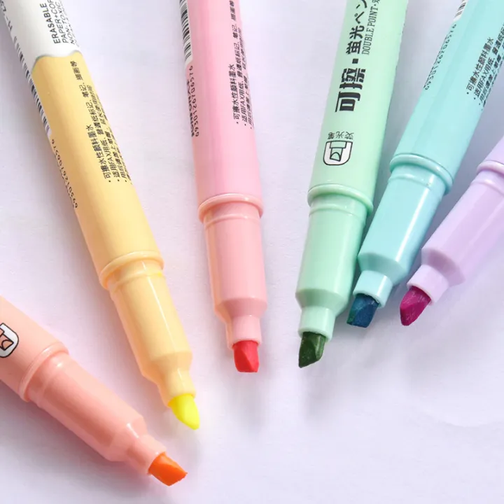 6%20Pcs%20Erasable%20Highlighter%20Pen%20Set%20-%20Highlighter%20Marker%20Pen%20-%20Pastel%20Study%20Supplies%20-%20School%20Office%20Stationary%20-%20Student%20Art%20-%20Double%20Headed%20-%20Image%207