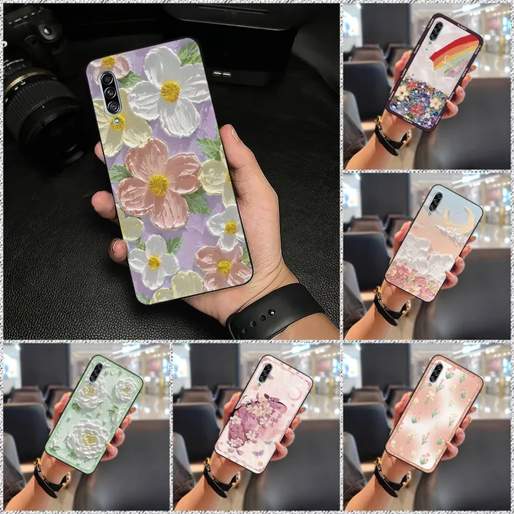 flower%20Anti-knock%20Phone%20Case%20For%20Samsung%20Galaxy%20A90%205G/SM-A908/A9080%20Cartoon%20Dirt-resistant%20Soft%20case%20Oil%20Painting%20Cute%20-%20Image%205