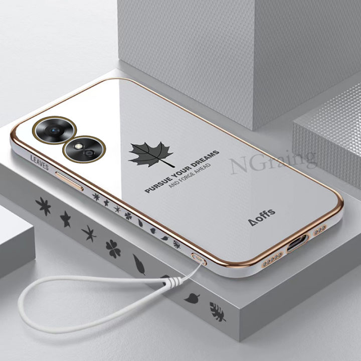 Fashion%20Plating%20Maple%20Leaf%20Pattern%20Phone%20Case%20for%20OPPO%20A17%204G%202022%20New%20Design%20Soft%20Plating%20Silicon%20Back%20Cover%20Casing%20-%20Image%207