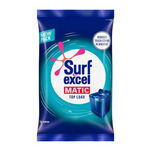 Surf Excel Matic Top-Load Detergent Powder 2 kg | Removes Tough Stains | Surf Excel Top-Load Washing Powder - Suited For Top Load Washing Machines FROM INDIA (SAM)